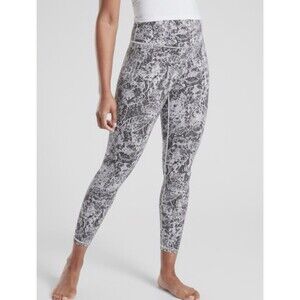 Athleta Elation S Petite Graffiti Fleur 7/8 Tight Textured High Rise Women’s
